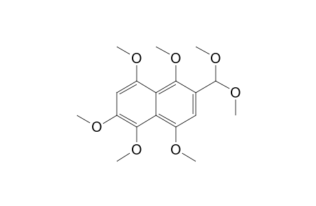 2-Dimethoxymethyl-1,4,5,6,8-pentamethoxynaphthalene
