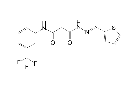 beta-alanine, 3-oxo-N-[3-(trifluoromethyl)phenyl]-, 2-[(E)-2-thienylmethylidene]hydrazide