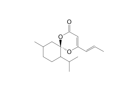 (6R)-7-Isopropyl-10-methyl-4-(1'-propenyl)-1.5-dioxaspiro[5.5]undec-3-en-2-one