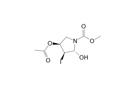 Methyl (2R,3S,4S)-4-Acetyloxy-2-hydroxy-3-iodopyrrolidine-1-carboxylate
