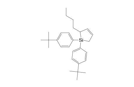 1,1-bis(4-tert-butylphenyl)-2-butyl-1-silacyclo-3-pentene