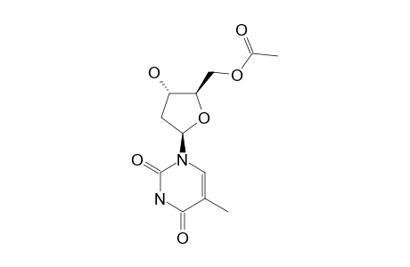 acetic acid [(2R,3S,5R)-5-(2,4-diketo-5-methyl-pyrimidin-1-yl)-3-hydroxy-tetrahydrofuran-2-yl]methyl ester