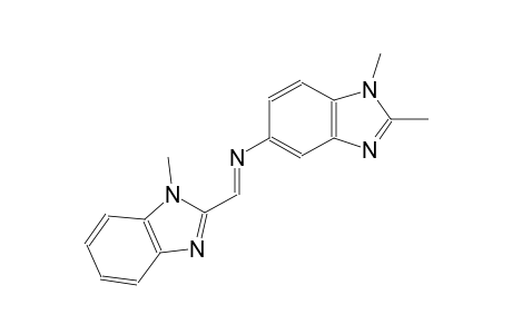 N-(1,2-dimethyl-1H-benzimidazol-5-yl)-N-[(E)-(1-methyl-1H-benzimidazol-2-yl)methylidene]amine