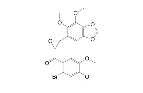 (2-Bromo-4,5-dimethoxyphenyl)[3-(6,7-dimethoxy-1,3-benzodioxol-5-yl)oxiran-2-yl]methanone