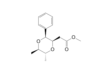 Methyl [(2R,3S,5R,6R)-5.6-dimethyl-3-phenyl-1,4-dioxan-2-yl]acetate