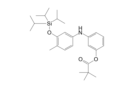 3-(4-Methyl-3-(triisopropylsilyloxy)phenylamino)phenyl pivalate