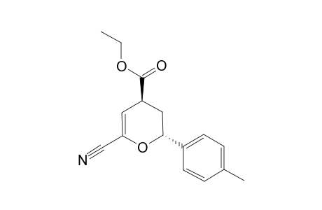 (2R,4S)-6-cyano-2-(4-methylphenyl)-3,4-dihydro-2H-pyran-4-carboxylic acid ethyl ester
