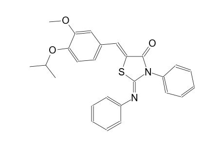 4-thiazolidinone, 5-[[3-methoxy-4-(1-methylethoxy)phenyl]methylene]-3-phenyl-2-(phenylimino)-, (2Z,5Z)-