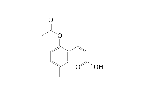 (Z)-3-(2-acetoxy-5-methyl-phenyl)acrylic acid