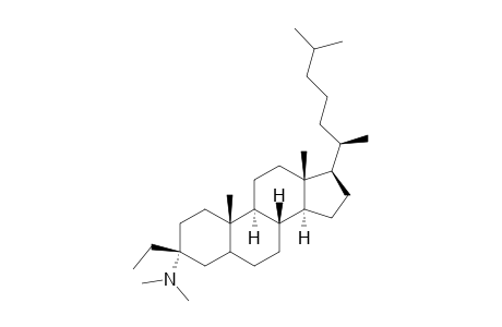 3.alpha.-dimethylamino-3.beta.-ethyl-cholestane