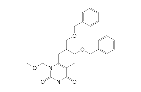 6-[(3-BENZYLOXY-2-BENZYLOXYMETHYL)-PROPYL]-1-METHOXYMETHYL-5-METHYLPYRIMIDIN-2,4-DIONE