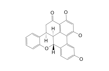 OHIOENSIN_H;(7B-BETA,12B-ALPHA,14C-ALPHA)-1,3,5-TRIHYDROXY-7B,12B,13,14C-TETRAHYDRO-14-H-BENZO-[C]-NAPHTHO-[2.1.8-MNA]-XANTHEN-14-ONE
