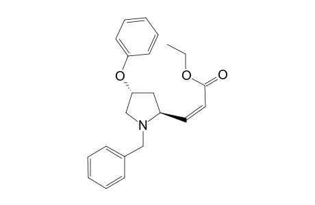 (2S,4R)-(N-BENZYL)-2-[(Z)-ETHOXYCARBONYL-ETHENYL]-4-PHENOXY-PYRROLIDINE