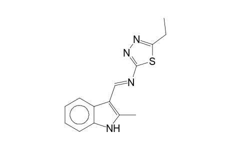 5-Ethyl-N-[(E)-(2-methyl-1H-indol-3-yl)methylidene]-1,3,4-thiadiazol-2-amine