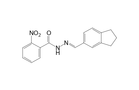 o-nitrobenzoic acid, [(5-indanyl)methylene]hydrzide