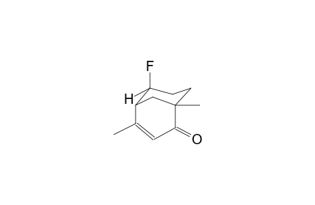 2-OXO-1,4-DIMETHYL-6-FLUOROBICYCLO[3.3.1]NON-3-ENE