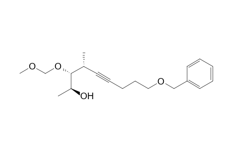 (2S,3R,4R)-3-(methoxymethoxy)-4-methyl-9-phenylmethoxy-5-nonyn-2-ol