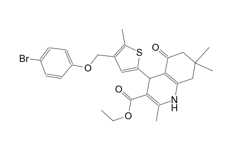 ethyl 4-{4-[(4-bromophenoxy)methyl]-5-methyl-2-thienyl}-2,7,7-trimethyl-5-oxo-1,4,5,6,7,8-hexahydro-3-quinolinecarboxylate
