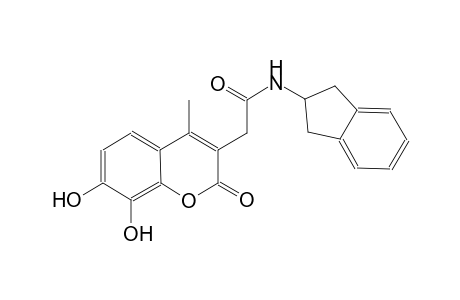 2H-1-benzopyran-3-acetamide, N-(2,3-dihydro-1H-inden-2-yl)-7,8-dihydroxy-4-methyl-2-oxo-