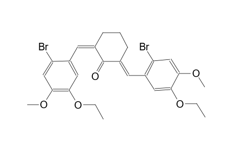 (2Z,6E)-2,6-bis(2-bromo-5-ethoxy-4-methoxybenzylidene)cyclohexanone