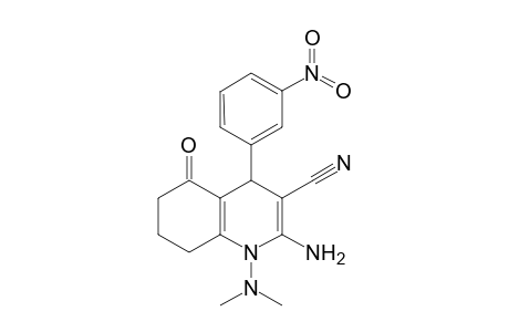 2-Amino-1-(dimethylamino)-4-(3-nitrophenyl)-5-oxo-4,6,7,8-tetrahydroquinoline-3-carbonitrile