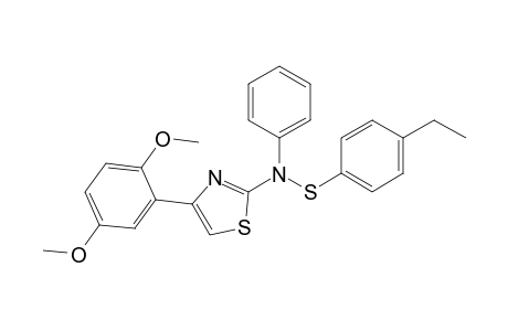 4-(2,5-Dimethoxyphenyl)-2-[N-(4-ethylphenylthio)-N-phenylamino]thiazole