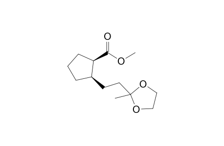 (1R, 2R)-1-[3',3'-(Ethylenedioxy)butyl]-2-(methoxycarbonyl)cyclopentane