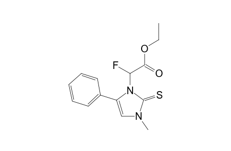 Ethyl 2-fluoro-2-(3-methyl-5-phenyl-2-thioxo-2,3-dihydro-1H-imidazol-1-yl)acetate