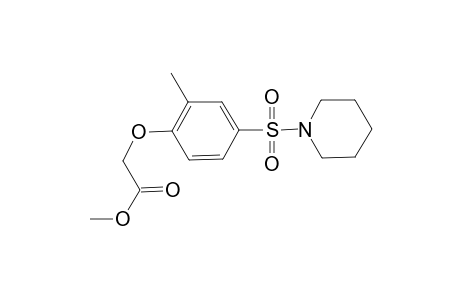 [2-Methyl-4-(piperidine-1-sulfonyl)phenoxy]acetic acid, methyl ester