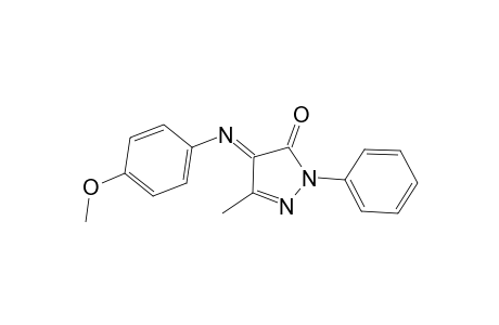 3H-Pyrazol-3-one, 2,4-dihydro-4-[(4-methoxyphenyl)imino]-5-methyl-2-phenyl-