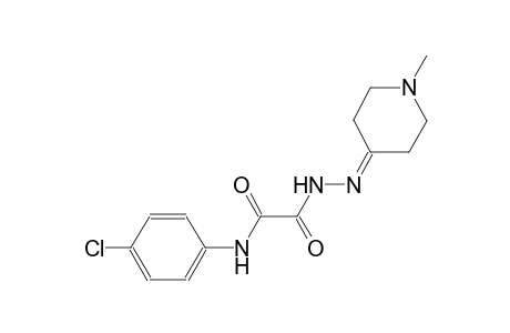 N-(4-chlorophenyl)-2-[2-(1-methyl-4-piperidinylidene)hydrazino]-2-oxoacetamide