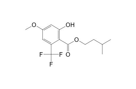 Isopentyl 2-hydroxy-4-methoxy-6-(trifluoromethyl)benzoate