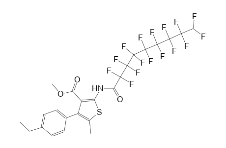 methyl 4-(4-ethylphenyl)-2-[(2,2,3,3,4,4,5,5,6,6,7,7,8,8,9,9-hexadecafluorononanoyl)amino]-5-methyl-3-thiophenecarboxylate