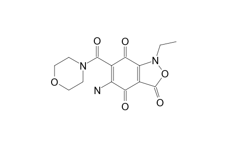 5-Amino-1-ethyl-3,4,7-trihydro-benzo[1,2-c]isoxazolo-3,4,7-trioxo-6-carboxylic acid-(4'-morpholinyl)amide