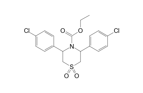 3,5-DI-(4-CHLOROPHENYL)-TETRHYDRO-N-ETHOXYCARBONYL-1,4-THIAZINE-1,1-DIOXIDE