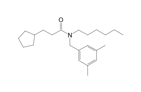 Propionamide, 3-cyclopentyl-N-(3,5-dimethylbenzyl)-N-hexyl-