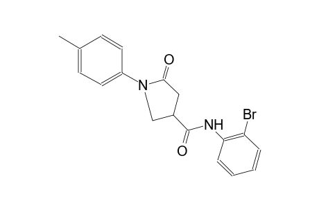 N-(2-bromophenyl)-1-(4-methylphenyl)-5-oxo-3-pyrrolidinecarboxamide