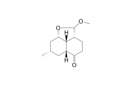 (2aR,5aR,7S,8aS,8bR)-2-Methoxy-7-methyl-decahydro-naphtho[1,8-bc]furan-5-one
