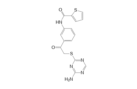2-Thiophenecarboxamide, N-[3-[2-[(4-amino-1,3,5-triazin-2-yl)thio]acetyl]phenyl]-