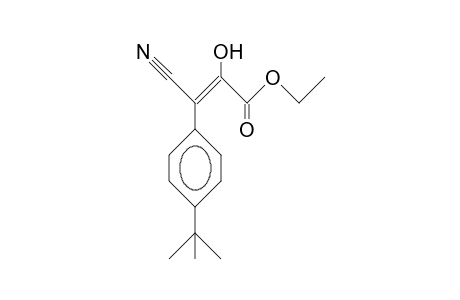 B-Cyano-A-hydroxy-4-tert-butyl-cinnamic acid, ethyl ester