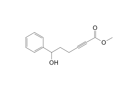 Methyl 6-hydroxy-6-phenylhex-2-ynoate