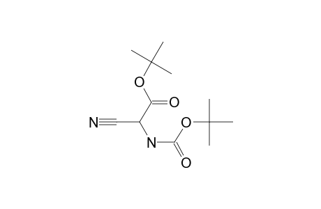 Acetic acid, cyano[[(1,1-dimethylethoxy)carbonyl]amino]-, 1,1-dimethylethyl ester, (.+-.)-