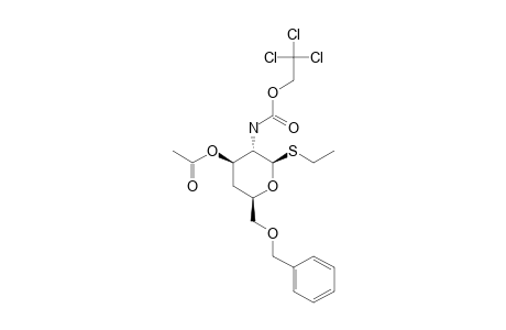 ETHYL-3-O-ACETYL-6-O-BENZYL-2,4-DIDEOXY-2-(2,2,2-TRICHLOROETHOXYCARBONYLAMINO)-1-THIO-BETA-D-XYLOPYRANOSIDE