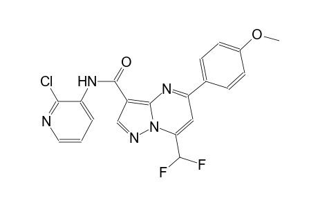 N-(2-chloro-3-pyridinyl)-7-(difluoromethyl)-5-(4-methoxyphenyl)pyrazolo[1,5-a]pyrimidine-3-carboxamide