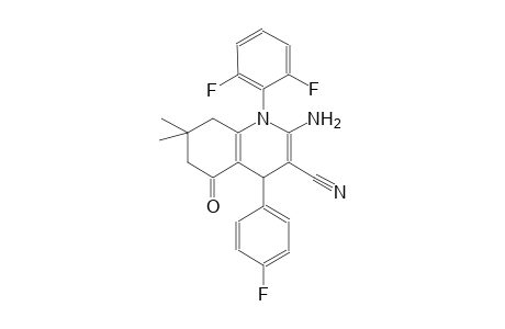 2-Amino-1-(2,6-difluorophenyl)-4-(4-fluorophenyl)-5-keto-7,7-dimethyl-6,8-dihydro-4H-quinoline-3-carbonitrile