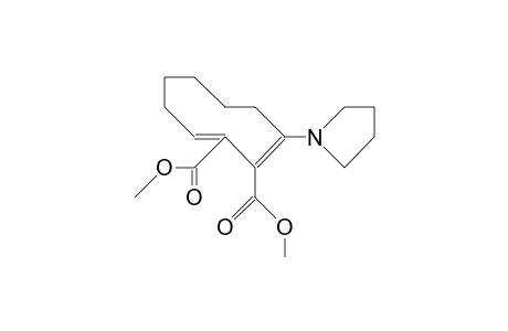 Dimethyl 3-(1-pyrrolidinyl)-cis, trans-2,9-cyclononadiene-1,2-dicarboxylate