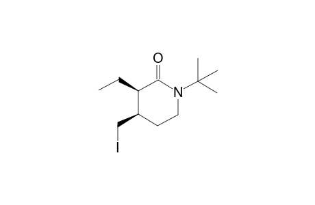(3R*,4R*)-1-tert-Butyl-3-ethyl-4-(iodomethyl)piperidin-2-one