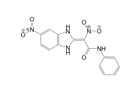 ethanamide, 2-(1,3-dihydro-5-nitro-2H-benzimidazol-2-ylidene)-2-nitro-N-phenyl-, (2Z)-