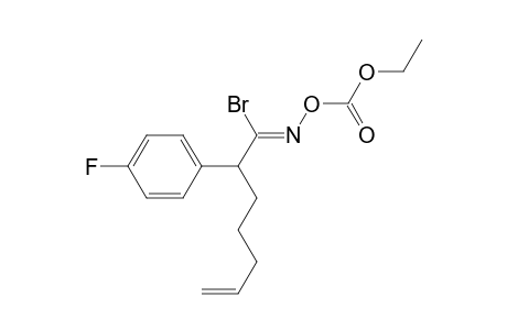 1-Bromo-1-(ethoxycarbonyldioxyimino)-2-(4-fluorophenyl)-6-heptene