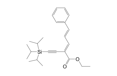 (2E,4E)-Ethyl 5-phenyl-2-[(triisopropylsilyl)ethynyl]penta-2,4-dienoate